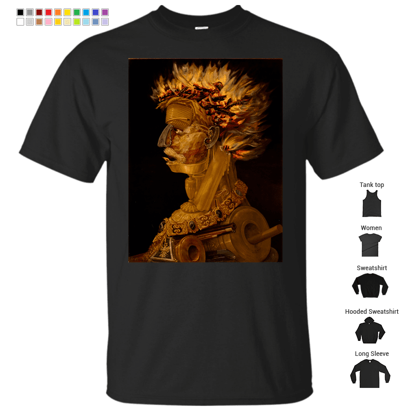 Giuseppe Arcimboldo "Four seasons - Fire" T-Shirt