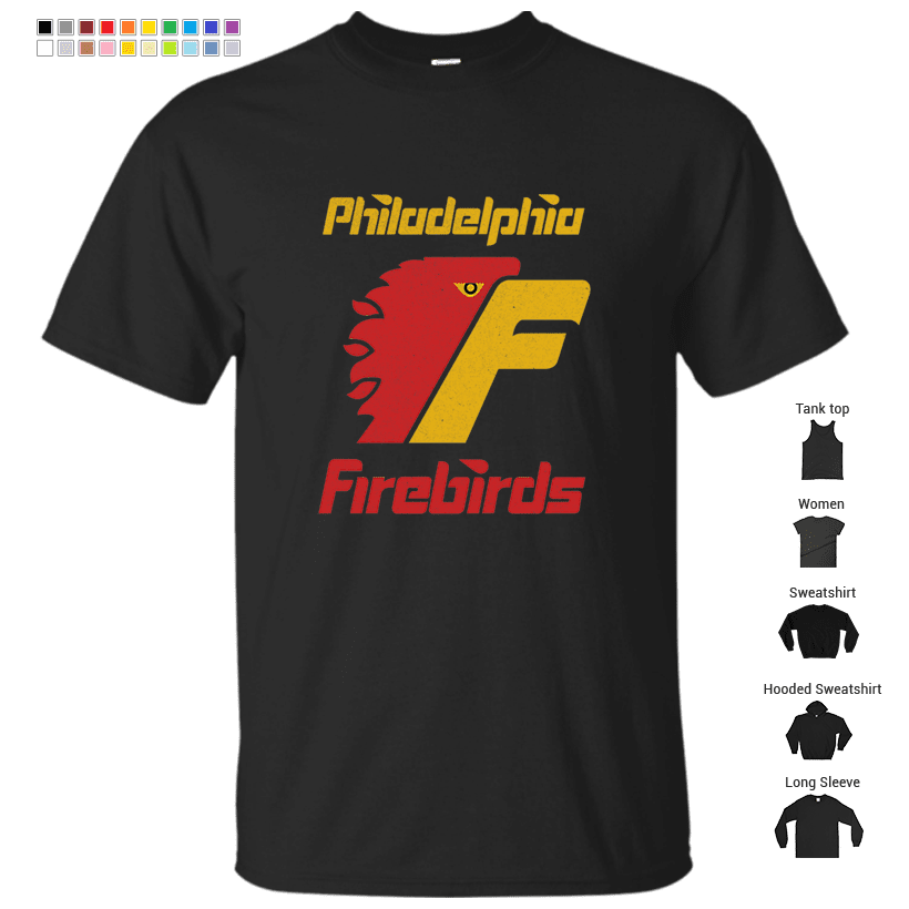 Defunct - Philadelphia Firebirds Hockey T-Shirt
