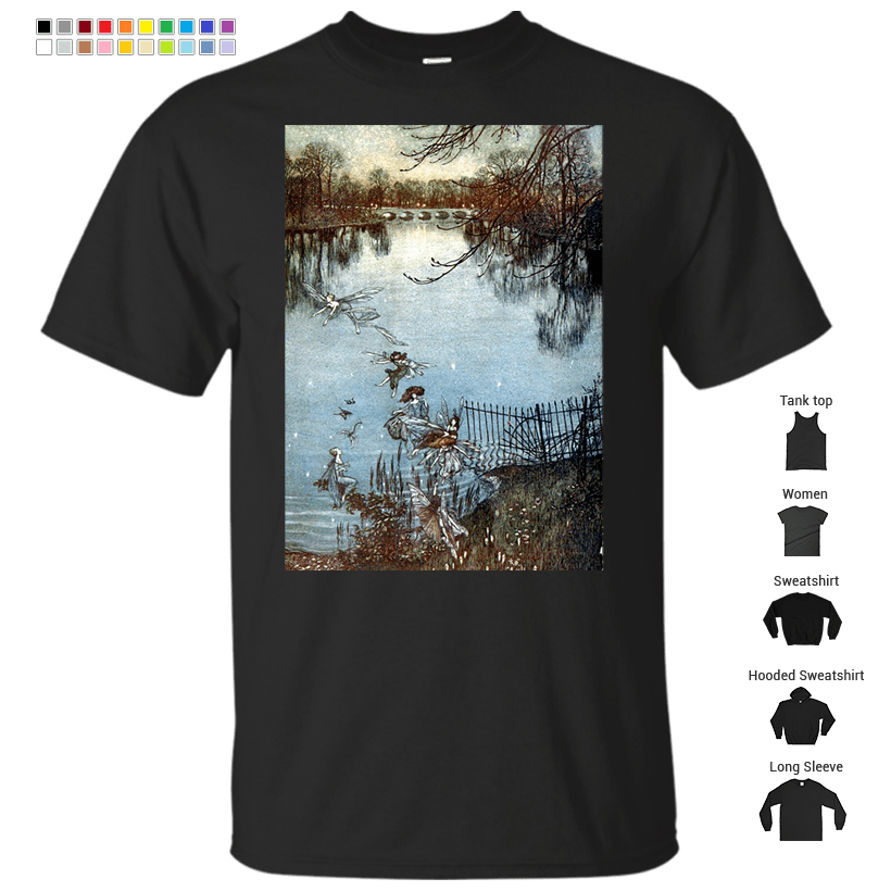 Serpentine Lake by Arthur Rackham for Peter Pan T-Shirt