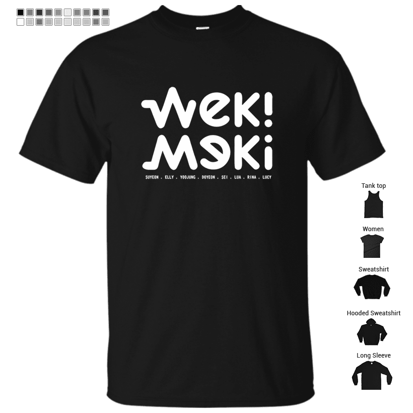 Weki Meki member name white Premium Scoop T-Shirt