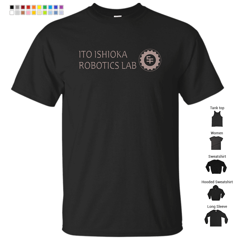 Ito Itshioka Robotics Lab San Fransokyo institute of technology black outline, colour fill T-Shirt