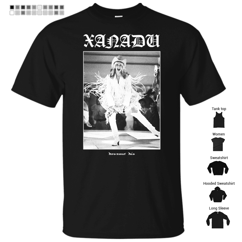Xanadu: Dreams Die - Black Metal Parody T-Shirt